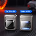 thumbnail image 4 of Electronic Lighter, USB Fast Charging, LED Power Display, Windproof, Cool Flashing Light, Alloy Body, Transparent Chip Structure, Reusable Lighter, 4 of 6