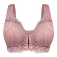 thumbnail image 2 of OSFVNOXV Bras for Women No Underwire Front Closure Seamless Lace Bralette Comfortable Breathable Everyday Bras ,75B-90C, 2 of 2