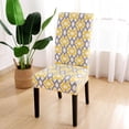 thumbnail image 5 of Dining Chair Covers Set of 4 Stretch Spandex Dining Room Chair Covers Parsons Chair Slipcovers Dining Chair Protector Anti-dust Chair Seat Protector for Dining Room Hotel, Kitchen, Party, 5 of 6