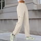 thumbnail image 4 of WILLBEST Pantalones Casuales para Mujer, Pantalones Cargo de Cintura Alta y Pierna Ancha para Un Estilo Sin Esfuerzo y Comodidad para el Uso Diario. Extra Grande, 4 of 6