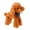 Brown, variant on Toy Dog Poodle Realistic Companion for Kids Cute Stuffed Animal with Scarf,20 cmx25 cm,White