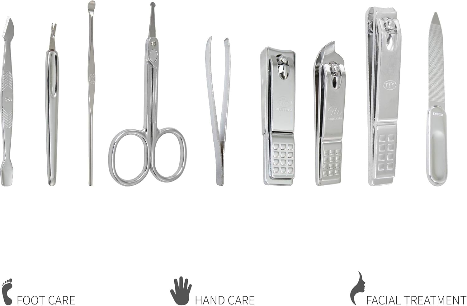 Three Seven, Nail Clipper Set 9pcs TS-343EX, MADE in KOREA