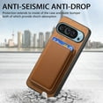 thumbnail image 6 of Vintage PU Leather Magnetic Back Case Cover for Google Pixel 9 Pro XL, Detachable Card Slot Portable Design Magsafe Anti-drop Shockproof 2 In 1 Phone Case Cover for Google Pixel 9 Pro XL, Brown, 6 of 11