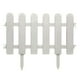thumbnail image 2 of Valla de jardín de plástico blanco | Borde decorativo para césped, parterres y borduras de plantas | Cercado para bordillos de jardín, 2 of 6
