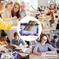 thumbnail image 6 of 2 Pack Flip Folders with Clear PVC Window Binder Pouches 3-Ring Binder Organizer for Office & Home Pink-purple Hearts, 6 of 6