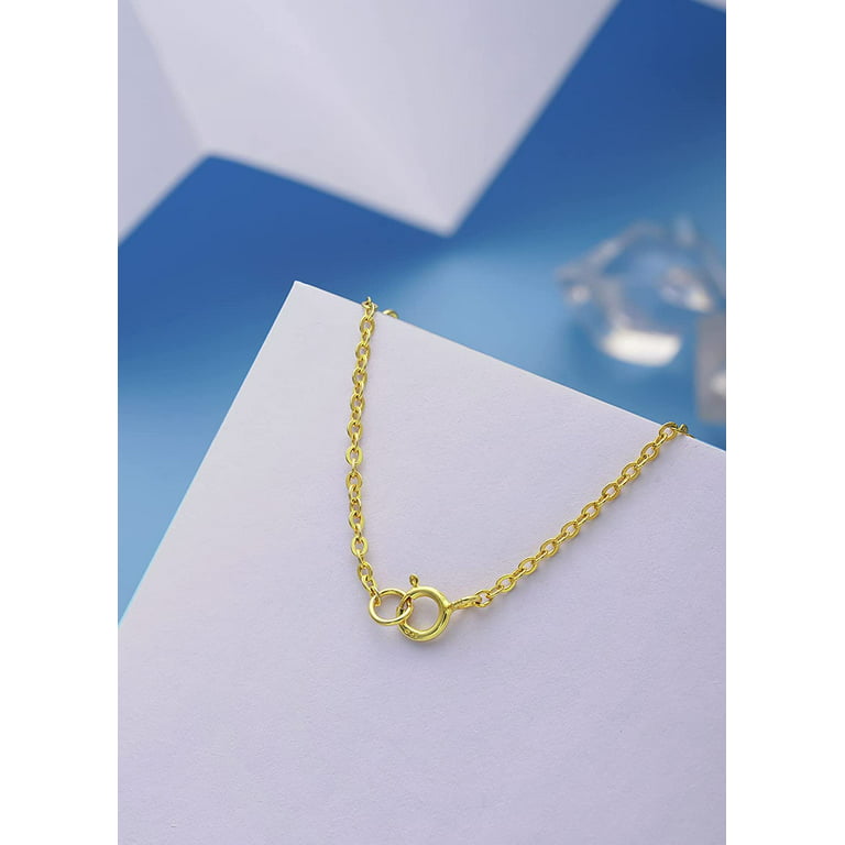 Necklace Extender Gold Necklace Extenders 925 Sterling Silver Extender for  Necklaces 14K Gold Chain Extenders for Women Bracelet Extender Gold Necklace  Extension 2inch 3inch 4inch 