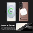 thumbnail image 2 of Magnetic for Samsung Galaxy S25 Edge PU Leather Case, Compatible with Magsafe, Built-in Invisible Stand, Premium Ultra Slim Adjustable Kickstand Protective Phone Case for Galaxy S25 Edge, Rosegold, 2 of 8
