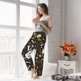 thumbnail image 5 of Salouo Bones And Leaves Print Women's Pajama Pants Casual Loose Sweatpants PJs Flowy Pants Drawstring Palazzo for Women Wide Leg Pants Lounge Pajama -X-Large, 5 of 8