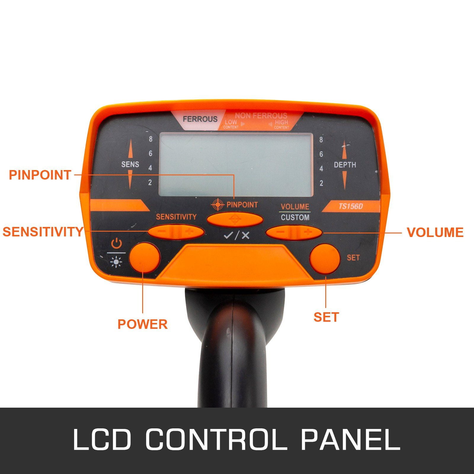 Waterproof Metal Detector with LCD Display High Accuracy for Adults Kids Underwater Underground Use Yellow 3010