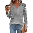 thumbnail image 4 of Boho Tops For Women Winter Sweatshirt With Zipper Pockets Fall Sweaters Crewneck Sweatshirts Oversized Long Sleeve Tops Plus Size Young Adult Fashion, 4 of 6