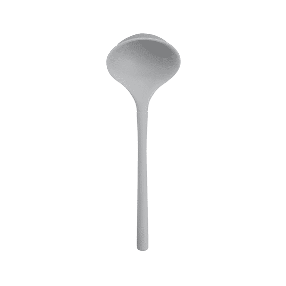 Tovolo Flex Core Small Silicone Ladle Charcoal Gray Heat Safe Silicone Soup Ladle BPA Free, Dishwasher Safe Small Kitchen Ladle with Precision Pour Lip for Serving Sauces Soups Gravies