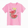 thumbnail image 4 of NOLDARES Girls Summer T Shirts Loose Curved Hem Short Sleeve Shirt Athletic Casual Tops Tees 4-14 Years(Pink,7-8 Years), 4 of 4