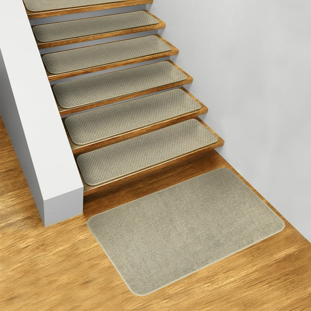 Set of 15 SkidResistant Carpet Stair Treads and Matching Landing Rug
