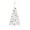 White, variant on vidaXL Artificial Half Pre-lit Christmas Tree with Ball Set Party Decoration