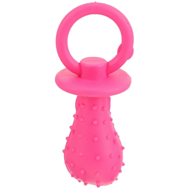 Pet pacifier de juguete Puppy Puppy Dog Cat Pacifier Molar Toy de limpieza de dientes con campana (color aleatorio)