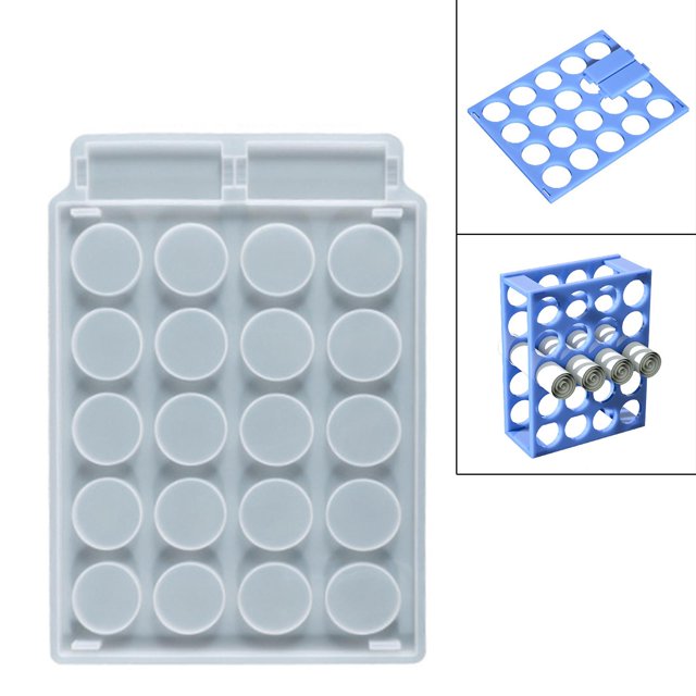 Estante de almacenamiento de de vinilo, almacenamiento de para manualidades, modelo de 20 agujeros, soporte de fundición DIY para papel Soledad Moldes para estantes de almacenamiento