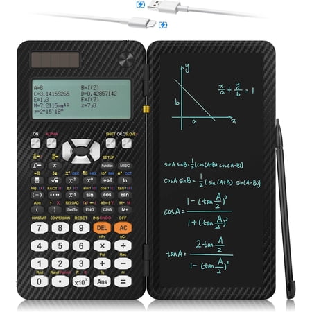 Scientific Calculators, IPepul 991EX Type-C Rechargeable 552 Functions Desktop Math Calculator with Notepad,5-Lines