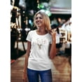 thumbnail image 2 of Deer With Flowers On The Horns T-Shirt Women -Image by Shutterstock, Female x-Large, 2 of 4