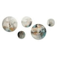 thumbnail image 2 of Designart "Tranquil Waters with Marbled Elegance III" Abstract Marble Metal Wall Art Set of 5 Piece, 2 of 5