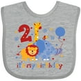 thumbnail image 3 of Inktastic Safari 2nd Birthday Boys or Girls Baby Bib, 3 of 4