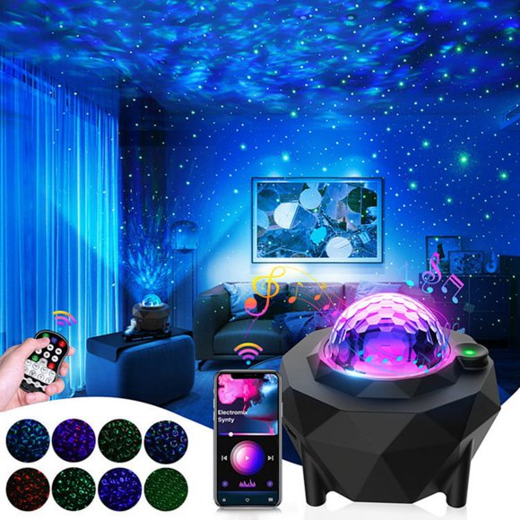 Jinsinto Aurora Borealis Projector Star Projector with Music Speaker for Adults and Kids Home Decor