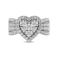 thumbnail image 2 of Diamond 1 Ct.Tw. Heart Engagement Ring in 14K White Gold, 2 of 3