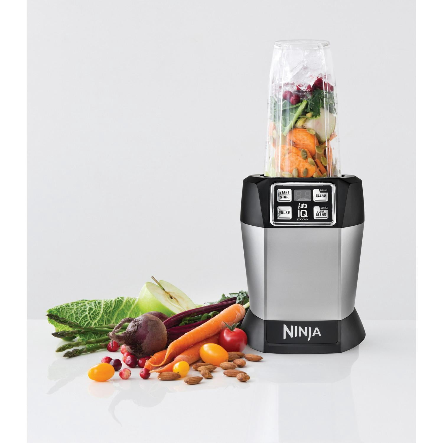 Ninja BL480 Black & Silver Nutri Ninja Auto-iQ Blender 4 speeds