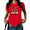 Red, variant on Women's Floral Open Book Graphic T-Shirt Just One More Chapter Literary Quote Print Short Sleeve Crewneck Reader Gift Top Plus Size