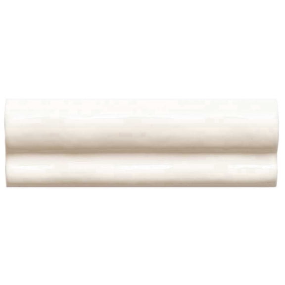 The Tile Life Talavera 2" x 6" Biscuit Handmolded Look Glossy Ceramic Chair Rail