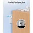 thumbnail image 2 of TROND Surge Protector Power Strip with USB, Ultra Thin Flat Plug 10ft Extension Cord 1625W, 2 USB C & 2 USB A, 8AC Outlets 1700J Surge Protection Wall Mount for Home Office Dorm Essentials, White, 2 of 6
