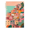 thumbnail image 7 of FORMRS 1-Subject Spiral Notebook 8" x 5" College Ruled 60 Refillable Sheet A5 Hard Cover, 2 Pack, Cityscape Painting, 7 of 7
