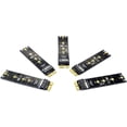 thumbnail image 2 of WANNGWE M.2 PCIe Adapter, M.2 M Key NVME SSD to PCI Express 3.0 X1 Host Controller Expansion Card, Support 2230 2242 2260 2280 SSD (Not for SATA) U25310-10383, 2 of 7