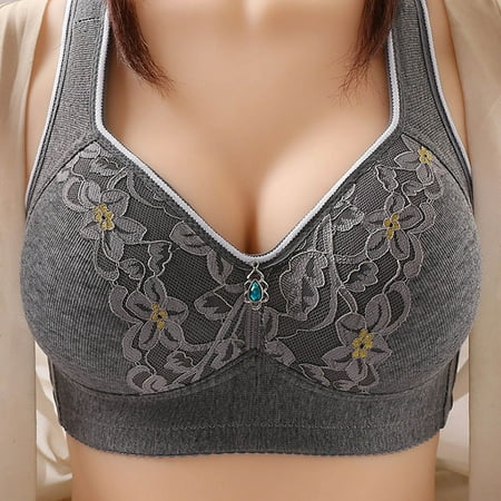 loopsun Summer Savings Clearance 2025! for Womens Plus Size Bra Woman Sexy Ladies Bra Without Steel Rings Sexy Vest Large Size Lingerie Underwire Nursing Bras