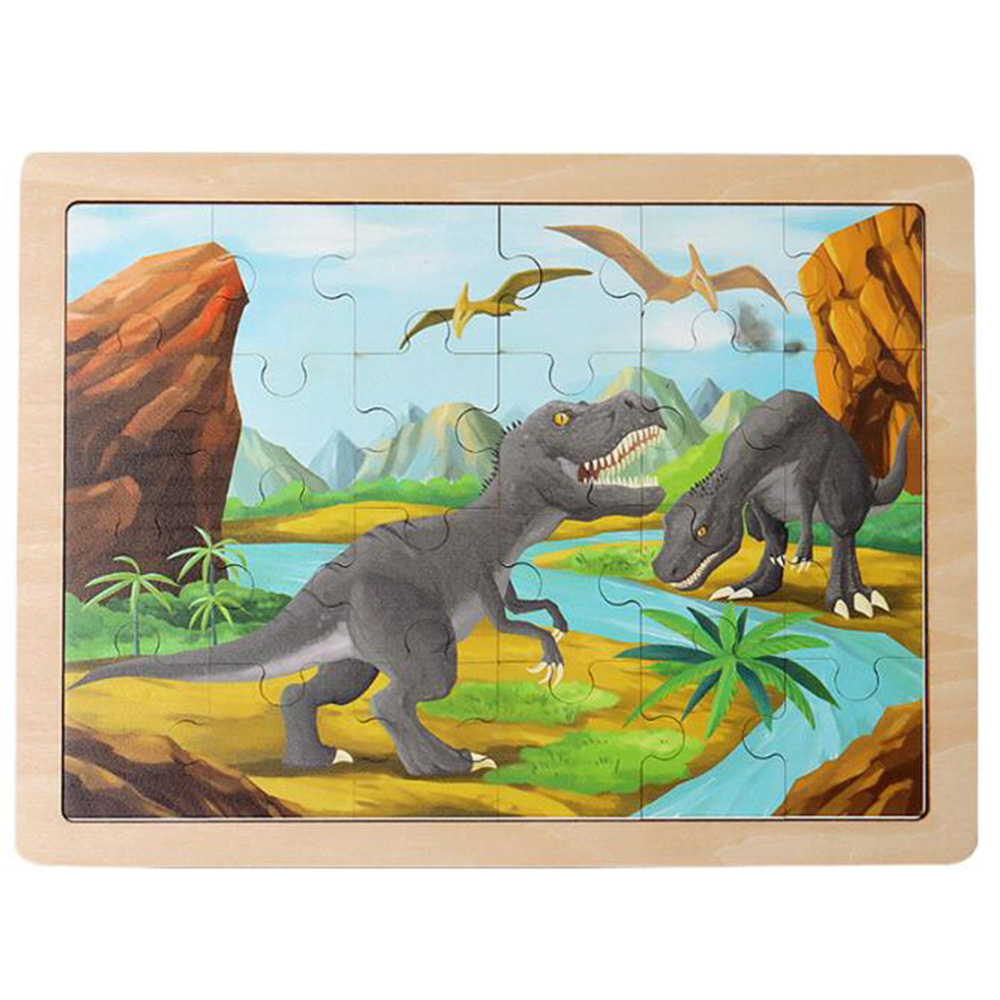 Dinosaur Jigsaw Puzzles For Kids Ages 48, 1 Pack Wooden Puzzles 24