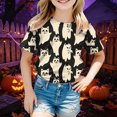 thumbnail image 2 of KPVEVIQ Girls Boys Halloween Shirt Cute Ghost Shirt Boy Halloween Shirt Kids Pumpkin Fall Short Sleeve Tee Tops, 2 of 7