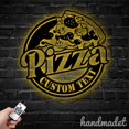 thumbnail image 2 of Handmadetneonsign Pizza Metal Wall Art Light, Pizza Metal Sign Wall Decor, Italian Restaurant Metal Decor, 2 of 5