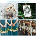 thumbnail image 6 of Uxcell 8Inch Metal Floral Hoop with Stand, 6 Pcs Round Macrame Dream Catcher Ring for Party Table Centerpiece, Gold, 6 of 6