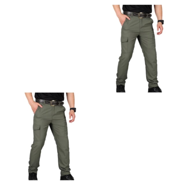 Minnieouse Pantalones cargo de verano para hombre, pantalones de entrenamiento ligeros resistentes al desgaste, impermeables, de secado rápido, Verde METRO 2piezas