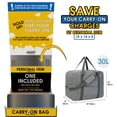 thumbnail image 2 of Bolsa de viaje Narwey de 30 litros para Spirit Airlines, 45 x 35 x 20 cm, 2 of 7
