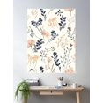 thumbnail image 2 of Floral Botanical Pattern Poster Wall Art, Modern Wall Decor For Living Room Bedroom, 8x12 UNFRAMED, 2 of 3