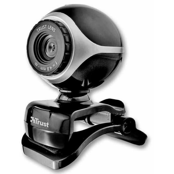 TRUST Exis Webcam, Black/Silver - Walmart.com