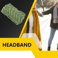 thumbnail image 2 of Bandeau d'Hiver pour Femmes Élasticité Tête Chaude Cache-Oreilles Style Simple Accessoires pour Cheveux pour Femmes Pickles Vert, 2 of 6