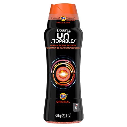 Downy Unstopables Perles de Parfum en Lavage avec Parfum Original Tide, 20.1 oz