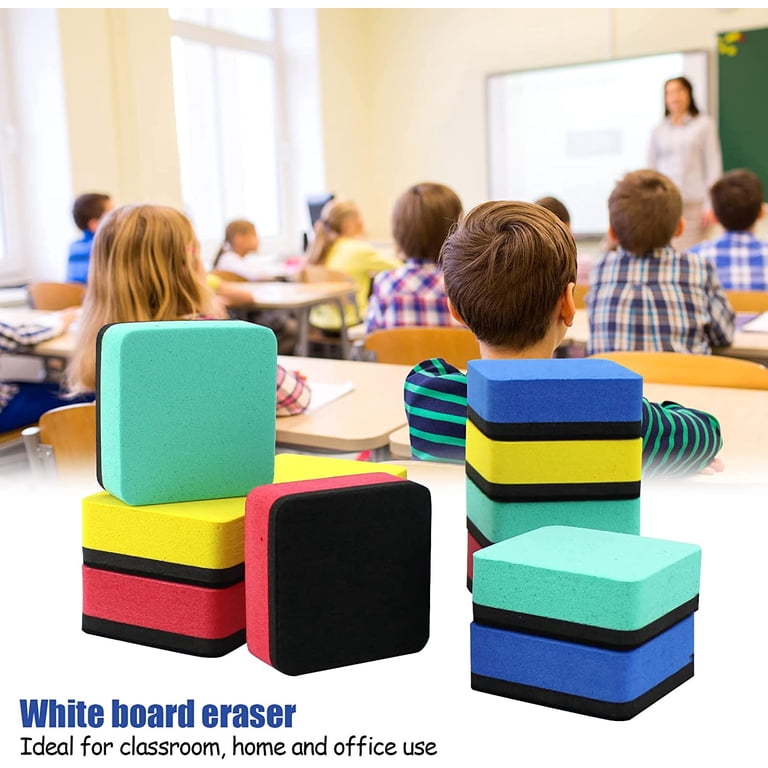24 Pack Magnetic Dry Erase Erasers – Bone-Shaped Whiteboard Cleaners For Kids, Office & Classroom