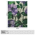 thumbnail image 4 of Chilfamy Floral Throw Blanket Vintage Watercolor Purple Flowers Seamless Pattern Decorative Soft Warm Cozy Flannel Throws Blankets for Bedding Sofa Couch White 40x50in, 4 of 6