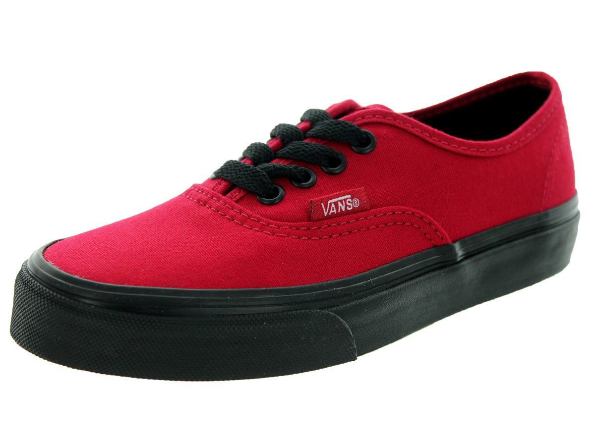Vans Unisex Black Sole Skate Shoes-Jester Red - Walmart.com