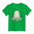 thumbnail image 4 of TOWED22 Boys Girls Halloween Shirts Toddler Short Sleeve Pumpkin Spooky Dude Bat Tee Tops T-Shirts,Green,12-13 Y, 4 of 4