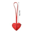 thumbnail image 2 of Leather Heart Bracelet Minimalist Bag Charm Keychain Fashion Jewelry Accessory for Women Men Couple, 2 of 7