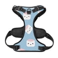 thumbnail image 4 of Kdxio Cartoon Sushi Print No Pull Dog Harness Adjustable Reflective Oxford Easy Control Medium Large Dog Harness for Training and Everyday-Large, 4 of 8