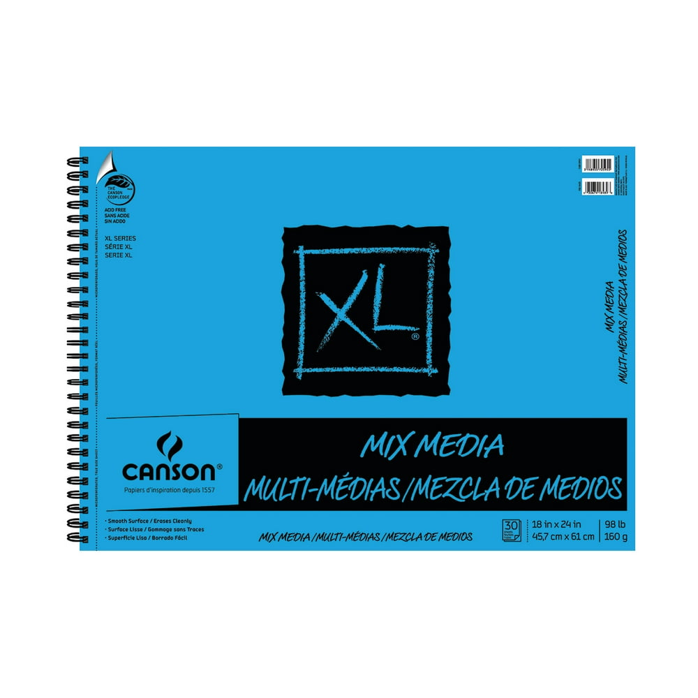 Canson XL Mix Media Pad, 18" x 24", 30 Sheets/Pad